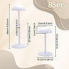 8Pcs Plastic Wig Display Stands ODIS-UN0001-27B-3