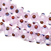 Handmade Bumpy Lampwork Beads Strands LA-CBA05D6-01-13-2