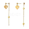 (Jewelry Parties Factory Sale)304 Stainless Steel Dangle Stud Earrings Sets EJEW-JE04246-3