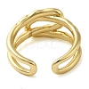 Brass Open Cuff Rings for Women RJEW-Z070-07G-01-3