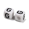 Opaque Acrylic Beads OACR-S076-01G-2