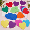81Pcs 9 Colors Heart Shape Markers Carpet Markers DIY-FH0010-74-4