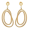 304 Stainless Steel Stud Dangle Earrings EJEW-JE07387-3
