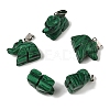 Natural & Synthetic Mixed Gemstone Pendants G-B127-02P-3