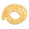 Natural Honey Calcite Beads Strands G-R494-A05-03-2