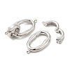 Brass Fold Over Clasps KK-F860-66P-2