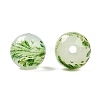 Handmade Green Sand Lampwork Beads LAMP-T023-04C-01-2