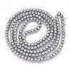 Electroplate Glass Beads Strands EGLA-T021-4mm-13B-2