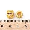Brass Micro Pave Cubic Zirconia European Beads KK-P297-05G-3