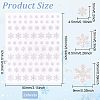 Women's PET Plastic Self Adhesive Face Glitter Stickers for Makeup DIY-OC0009-95B-2