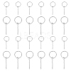 304 Stainless Steel Split Key Ring Clasps STAS-UN0006-33P-1