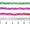 Transparent Painted Glass Beads Strands LS-DGLA-A034-T1mm-A24-3