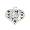Hollow Brass Pendants for Valentine's Day KK-M289-03N-P-1