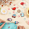 6Pcs 6 Styles Medical Theme Silicone Beads Knitting Needle Protectors/Knitting Needle Stoppers DIY-NB0010-41-3