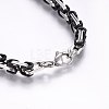 201 Stainless Steel ID Bracelets BJEW-F331-08BP-8