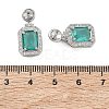 Brass Micro Pave Cubic Zirconia Pendants Settings KK-C172-23P-3