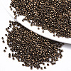 Electroplate Glass Seed Beads X-SEED-S042-01B-02-1