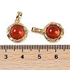 Natural Carnelian(Dyed & Heated) Pendants KK-P283-53G-01-3