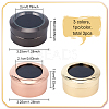 FINGERINSPIRE 3Pcs 3 Colors Alloy & Stainless Steel Loose Diamond Boxes CON-FG0001-07-2