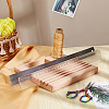 Beech Wood Sewing Embroidery Thread and Drawing Ruler Stand ODIS-WH0011-65-2