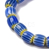 Handmade Lampwork Chevron Beads Strands LAMP-K041-01B-15-4