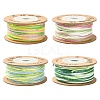 4 Rolls 4 Colors Segment Dyed Macrame Cotton Cord OCOR-YW0001-27C-1