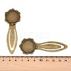 Iron Bookmark Cabochon Setting PALLOY-S033-09AB-NR-5