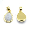 Natural Blue Lace Agate Pendants G-O176J-06G-2