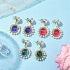 3Pairs 3 Colors Changing Color Mood Stud Earring EJEW-TA00480-2