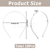 Iron Hair Band Findings OHAR-WH0011-78C-2