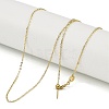 Ion Plating(IP) 304 Stainless Steel Cable Chains Necklaces NJEW-H042-06G-1