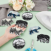 HOBBIESAY 8Pcs 4 Styles Animal Cloth Embroidered Appliques PATC-HY0001-42-3