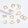 20Pcs 5 Styles Brass Hoop Earring Finding KK-HY0003-47-4
