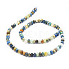 Natural Chrysocolla and Lapis Lazuli Beads Strands G-E569-I13-2