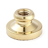 Texture Theme Roung Brass Stamp Head AJEW-M036-06K-G-3