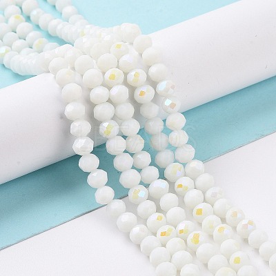 Electroplate Opaque Solid Color Glass Beads Strands LS-EGLA-A034-P3mm-L17-1