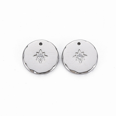 304 Stainless Steel Charms STAS-N097-091P-NR-1