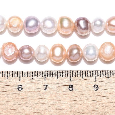 Natural Cultured Freshwater Pearl Beads Strands PEAR-T003-10D-1