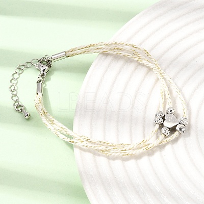 Polyester Multi-Strand Bracelets FB-CBA983F-02P-1