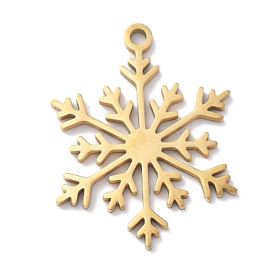 Christmas Theme 304 Stainless Steel Pendants STAS-R003-04G-05-1
