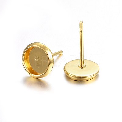 304 Stainless Steel Stud Earring Findings X-STAS-P210-46G-03-1
