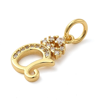 Brass Micro Pave Cubic Zirconia Pendants KK-M273-01G-A-1