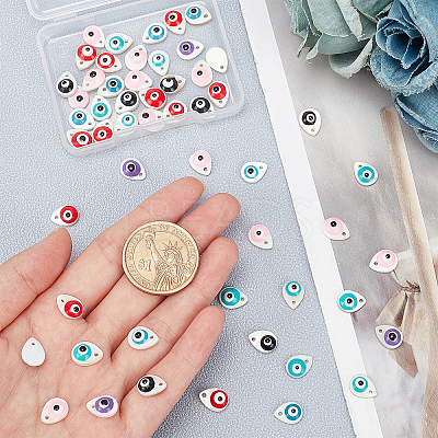 50Pcs Natural Freshwater Shell Charms SHEL-SC0001-22-1
