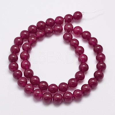 Natural & Dyed Malaysia Jade Bead Strands G-A146-8mm-A15-1