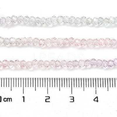Transparent Painted Glass Beads Strands DGLA-A034-T1mm-A23-1