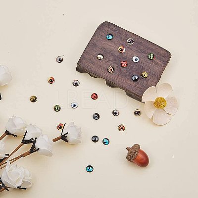 Glass Cabochons PH-GGLA-WH0001-01B-1
