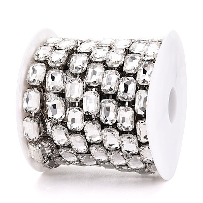 Iron Rhinestone Cup Chains CH-T006-10A-1