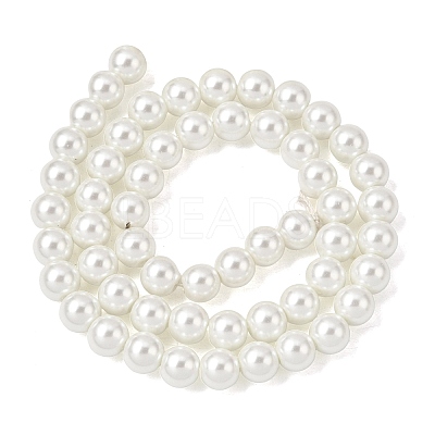 Eco-Friendly Dyed Glass Pearl Round Beads Strands HY-A008-8mm-RB001-1