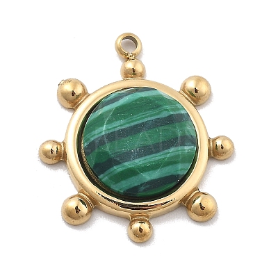 Natural & Synthetic Mixed Gemstone Pendants STAS-M092-10G-1