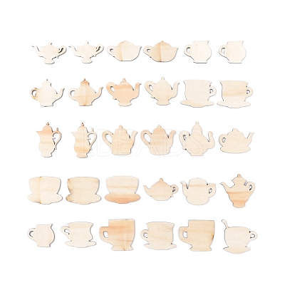 Wooden Cabochons WOOD-CJC0004-004-1